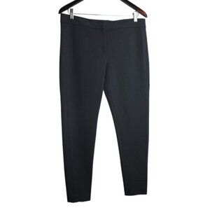 Armani Collezioni Classic Tailored Trouser Flat Front Pants Black Size 10